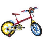 Bicicleta 16" Caloi Hot Wheels Preto, Vermelho