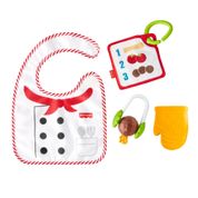 Conjunto De Babador e Mordedor - Mini Chef - Vermelho - Fisher-Price