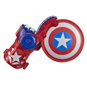 Lançador Nerf - Power Moves - Disney - Marvel - Capitão América - Lança-Escudo - Hasbro