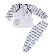 Pijama Infantil Santos Longo Feminino Oficial