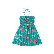 Vestido Estampado Floral Franzidos Menina Malwee Kids