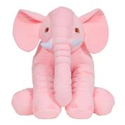 Pelúcia Gigante - 60 Cm - Elefante Rosa - Buba