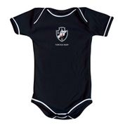 Body Vasco Oficial Preto Manga Curta Torcida Baby Oficial