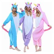 Pijama Unicórnio Infantil E Adulto Macacão Kigurumi Cosplay