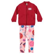 Conjunto Infantil Feminino Blusa + Calça Boca Grande