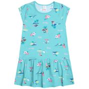 Vestido Infantil Azul Marisol Tamanho:10;Cor:Azul Claro