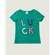 Blusa Luck Malha UV Menina Malwee Kids