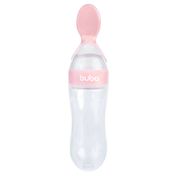 Colher Dosadora Para Papinha Em Silicone Para Bebê Rosa Buba