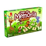 Jogo Da Memoria Animais Ingles e Portugues +3 Anos IOB