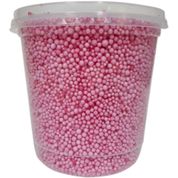 Pote de Pérolas de Isopor - 750 Ml - Rosa - Reval