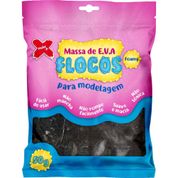 Massa de EVA - Flocos 50 Gramas - Para Modelagem - Preto - Reval