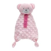 Naninha com Prendedor de Chupeta - Ursinho - Rosa - Buba