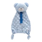 Naninha com Prendedor de Chupeta - Ursinho - Azul - Buba