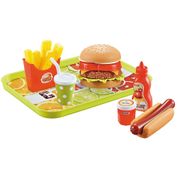 Brincadeira de Casinha - Mini Chef - Conjunto Lanchonete - Hamburger - Xalingo