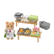 Sylvanian Families - Playset e Figura - Almoço na Escola - Epoch