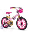 Bicicleta Infantil Feminina Rosa 5 a 7 anos -  Princesas