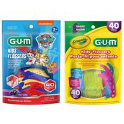 FIO DENTAL INFANTIL COM HASTE CRAYOLA E PATRULHA CANINA GUM