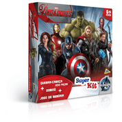 Super Kit com Quebra-Cabeça - Dominó - Jogo da Memória - Os Vingadores Era de Ultron