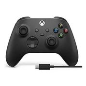 Controle Xbox Series X/S Xbox One Cabo Usb-c Pc Windows Cor:CarbonBlack