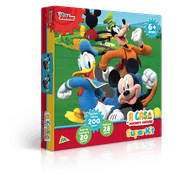 Super Kit com Quebra-Cabeça - Dominó - Jogo da Memória - a Casa do Mickey Mouse