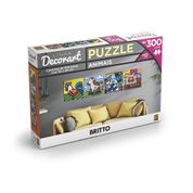 Quebra-Cabeça Decorart - 4 Puzzles de 300 Peças - Animais - Romero Britto