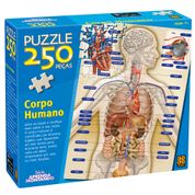 Quebra-Cabeça 250 Peças - Corpo Humano - Grow