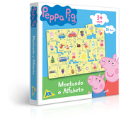 Quebra-Cabeça Montando o Alfabeto 26 Peças - Peppa Pig