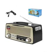 RADIO RECARREGÁVEL MADEIRA BLUETOOTH PRETO MP3 CAIXA SOM USB 4 BANDAS USB SD AM FM VINTAGE