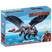 9246 Playmobil - Como Treinar Seu Dragão - Soluço e Banguela