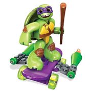 Mega Bloks Tartarugas Ninja - Boneco com Skate - Donatello