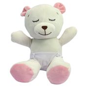 Pelúcia 20Cm - Bebê Urso - Branco - Love