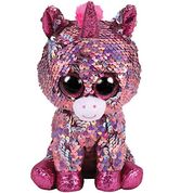 Beanie Boos Paetês Médio - Sparkle Unicórnio Rosa