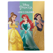 Livro Princesas Disney - Ler e Colorir Médio - Culturama