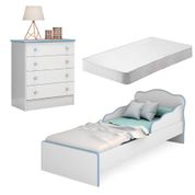 Conjunto para Quarto CasaH Villae Branco,Azul