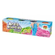 Areia Divertida Brilho com 4 Potes - Dm Toys