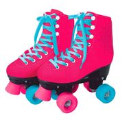 Patins Clássico Feminino 4 Rodas Rosa 35/36 - Fun