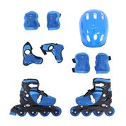 Patins Ajustável com Acessórios - Rollers - Azul - Bel Fix - 33 a 36