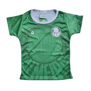 Camisa Bebê Palmerias Baby Look Verde Oficial