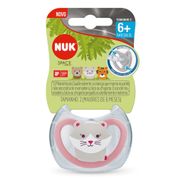 Chupeta - Silicone - Space - Rosa - Meninas - Tam 2 - NUK