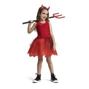 Fantasia Diabinha Infantil Halloween Capetinha Com Chifres