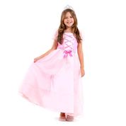 Fantasia de Princesa Infantil de Luxo Rosa