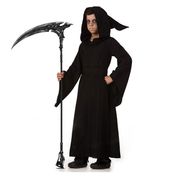 Fantasia de Halloween Infantil Morte Manto Com Capuz