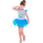 Fantasia Cinderela Infantil Bailarina Princesas Disney