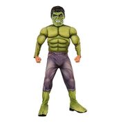 Fantasia Hulk Infantil de Luxo Com Músculos Pés e Máscara