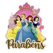 Painel Festa Princesas Disney 3D em EVA Decoração Aniversário Infantil