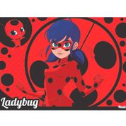 Painel Festa Infantil em TNT da Ladybug Para Aniversário