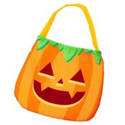 Caldeirão de Halloween Bolsa Abobora para Balas