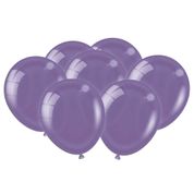 Balão Metalizado Roxo Bexiga Pra Decoração Festa Número 9