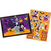 Decoração Halloween Disney Kit Painel e Adesivos 15 peças