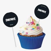 Topper Docinho Fortnite Decoração Festa de Aniversário Infantil